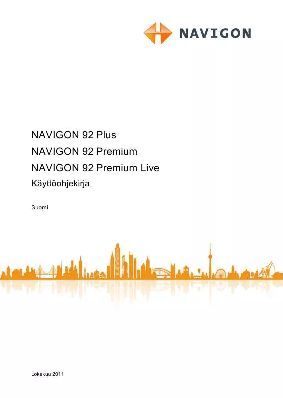 Mode d'emploi NAVIGON 92 PREMIUM