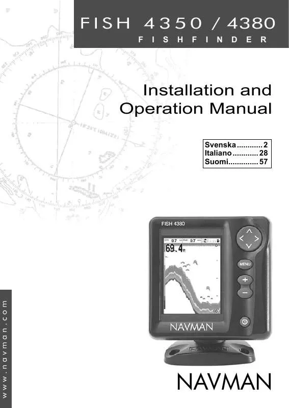 Mode d'emploi NAVMAN FISHFINDERS FISH 4350