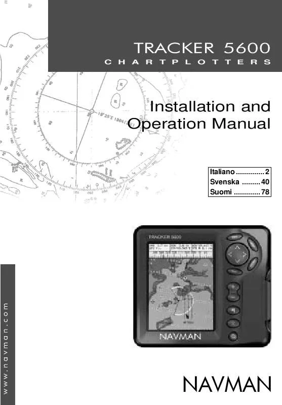 Mode d'emploi NAVMAN TRACKER 5600