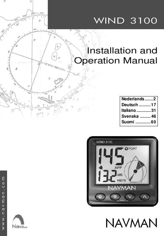 Mode d'emploi NAVMAN WIND 3100