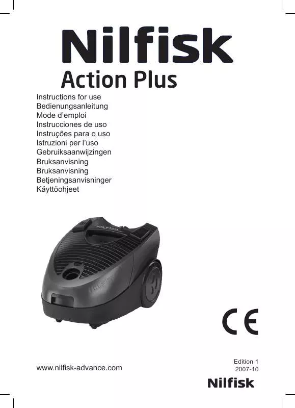 Mode d'emploi NILFISK ACTION PLUS