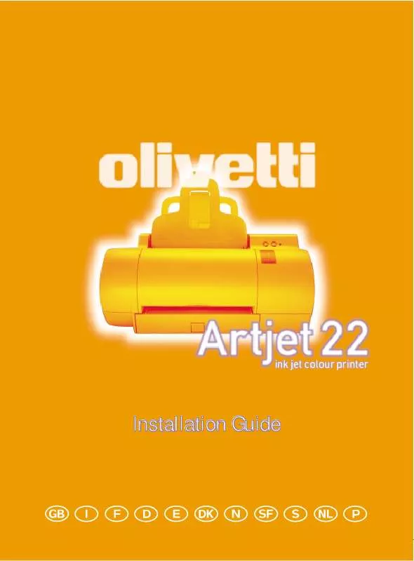 Mode d'emploi OLIVETTI ARTJET 22