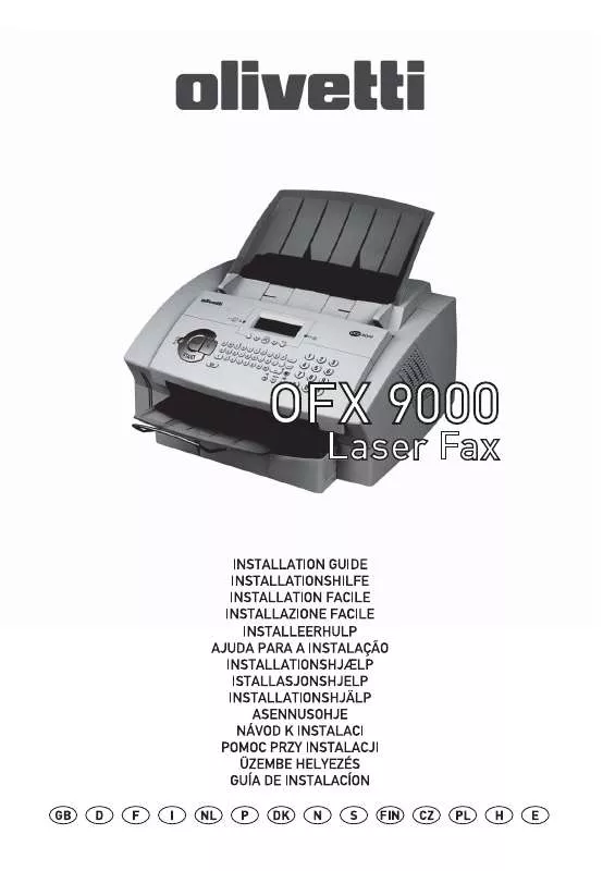 Mode d'emploi OLIVETTI OFX 9000