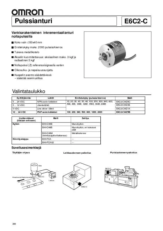 Mode d'emploi OMRON E6C2-C