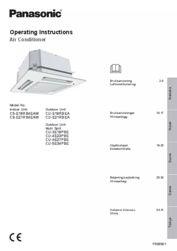 Mode d'emploi PANASONIC CSE18RB4EAW