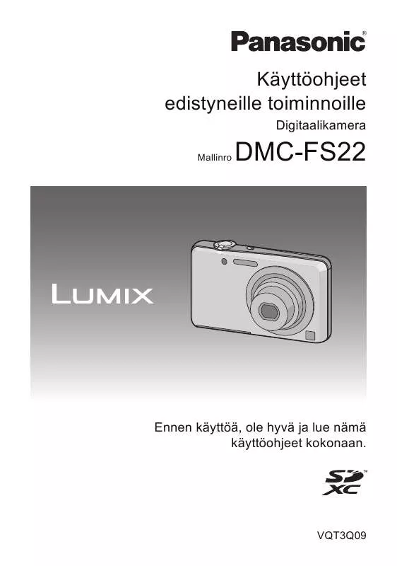 Mode d'emploi PANASONIC LUMIX DMC-FS22EB