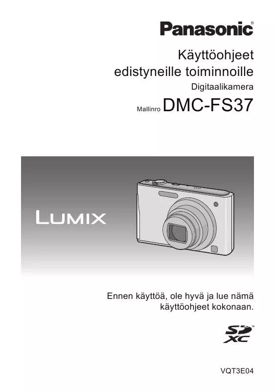 Mode d'emploi PANASONIC LUMIX DMC-FS37EG