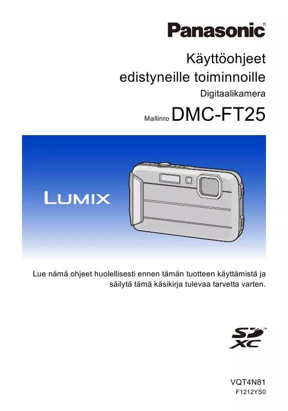 Mode d'emploi PANASONIC LUMIX DMC-FT25EB