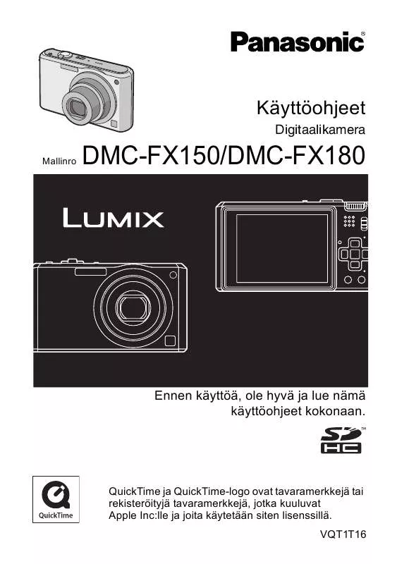 Mode d'emploi PANASONIC LUMIX DMC-FX180