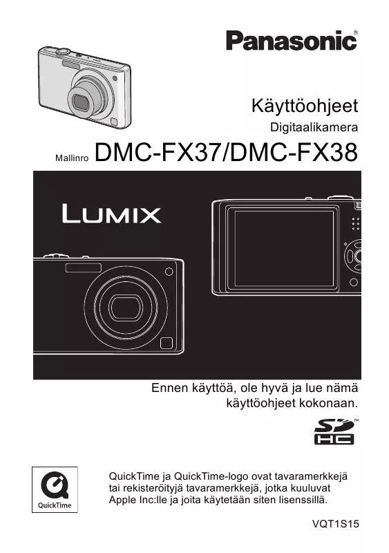 Mode d'emploi PANASONIC DMCFX37