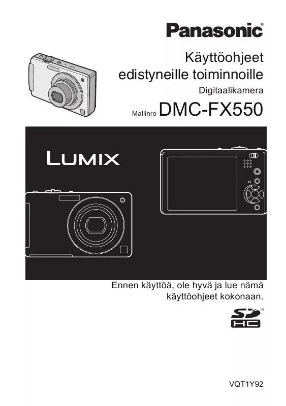 Mode d'emploi PANASONIC DMCFX550