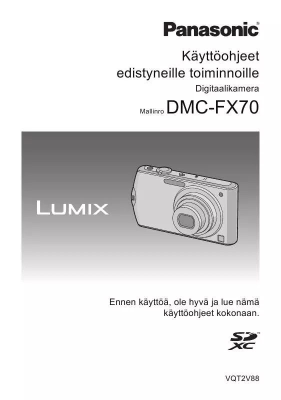 Mode d'emploi PANASONIC DMCFX70EB