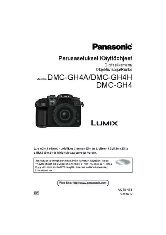 Mode d'emploi PANASONIC DMC-GH4HEC