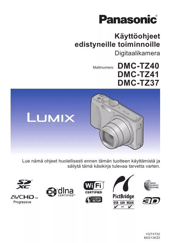 Mode d'emploi PANASONIC DMC-TZ37EP