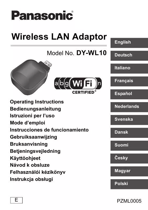 Mode d'emploi PANASONIC DYWL10