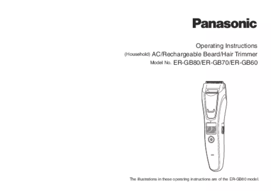 Mode d'emploi PANASONIC ERGB-80