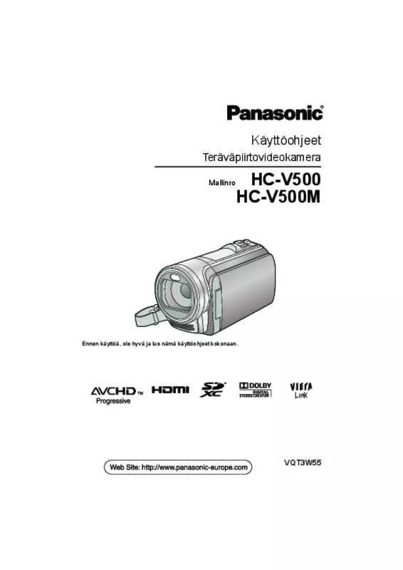 Mode d'emploi PANASONIC HC-V500M