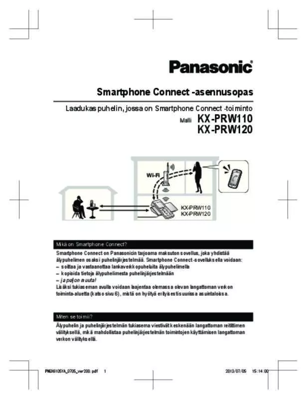 Mode d'emploi PANASONIC KX-PRW110NE