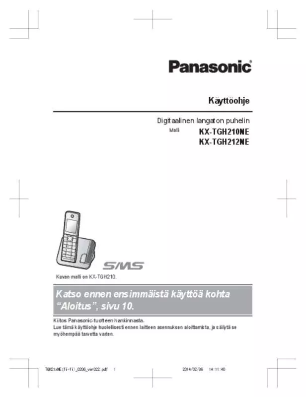 Mode d'emploi PANASONIC KX-TGH210NE