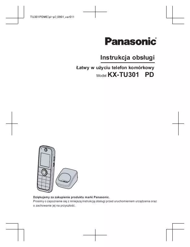 Mode d'emploi PANASONIC KXTU301PDME