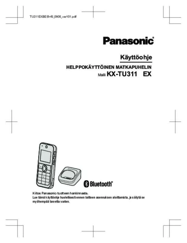 Mode d'emploi PANASONIC KX-TU311EXWE