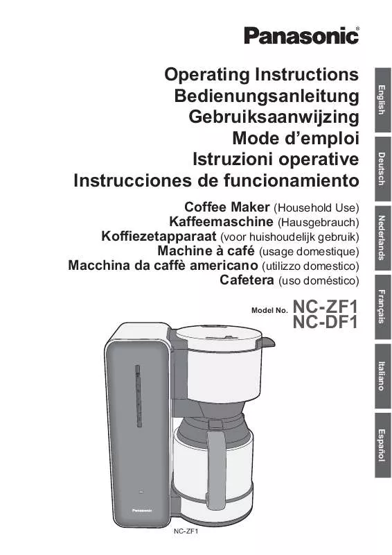 Mode d'emploi PANASONIC NC-DF1BXE