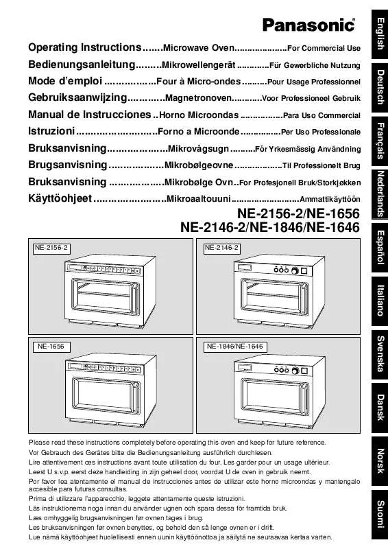 Mode d'emploi PANASONIC NE-2156