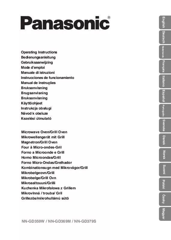 Mode d'emploi PANASONIC NN-GD359WEPG