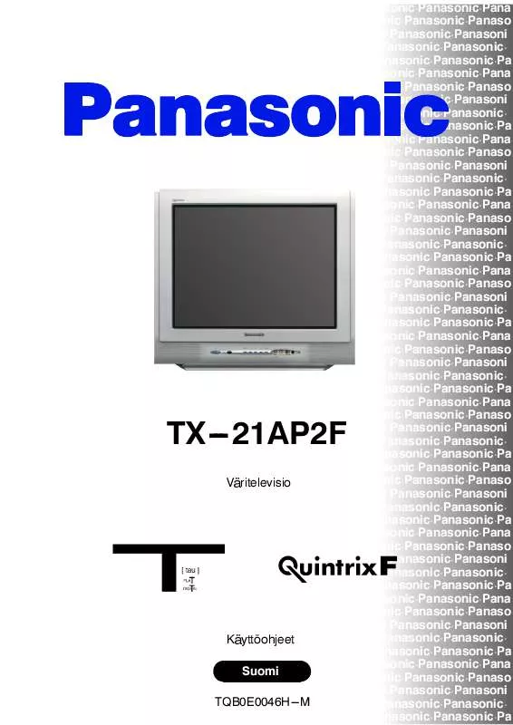 Mode d'emploi PANASONIC TX-21AP2F