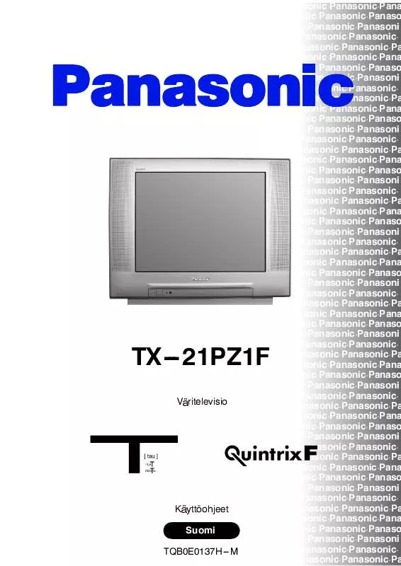 Mode d'emploi PANASONIC TX-21PZ1F