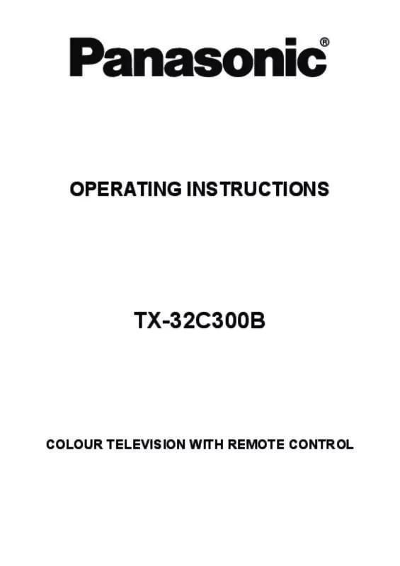 Mode d'emploi PANASONIC TX-32C300B