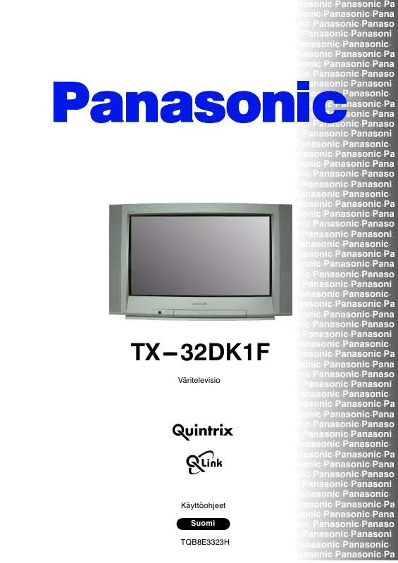 Mode d'emploi PANASONIC TX-32DK1F