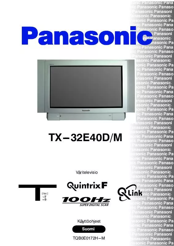 Mode d'emploi PANASONIC TX-32E40DM