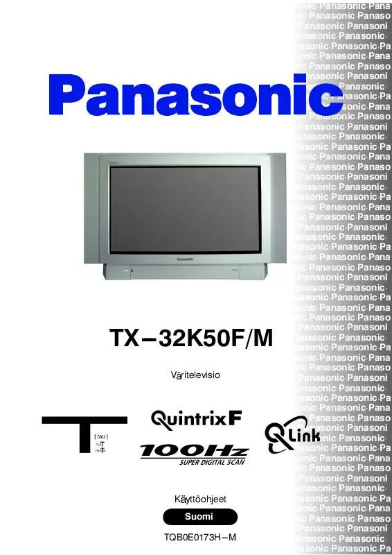 Mode d'emploi PANASONIC TX-32K50FM