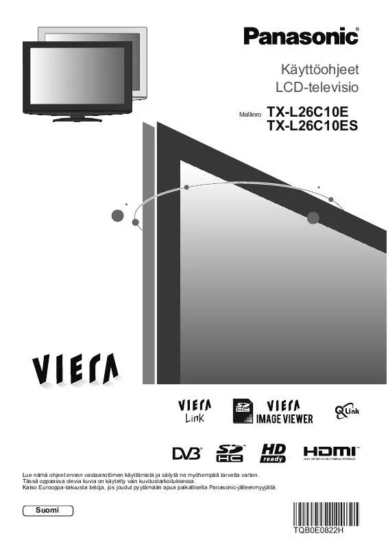 Mode d'emploi PANASONIC TX-L26C10ES