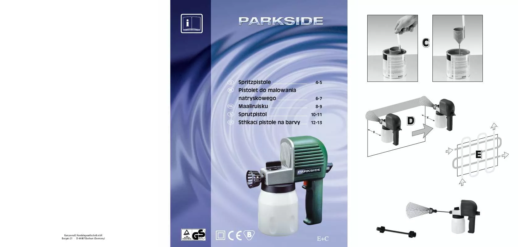 Mode d'emploi PARKSIDE KH 3114 ELECTRIC SPRAY GUN