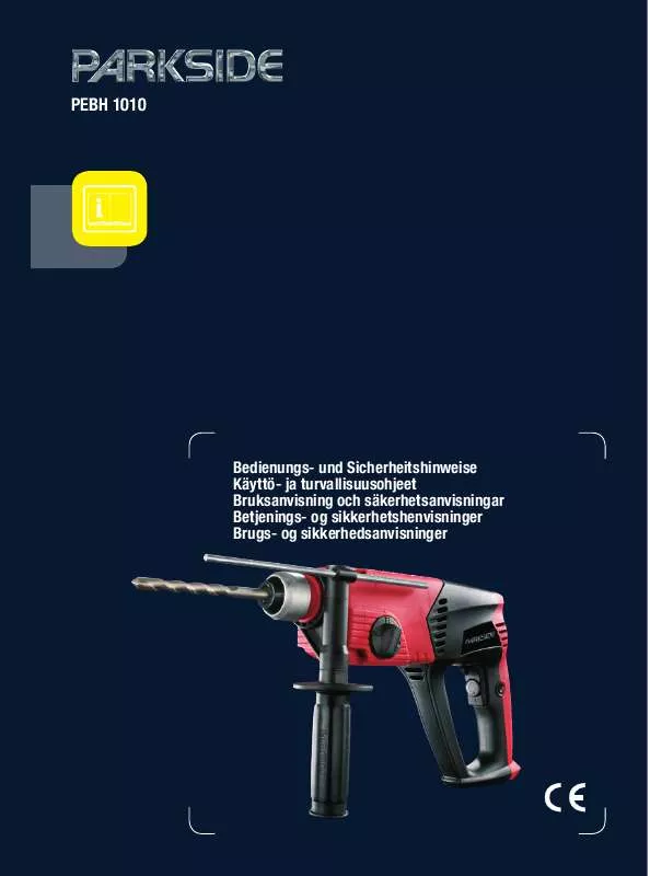 Mode d'emploi PARKSIDE KH 3162 PNEUMATIC HAMMER DRILL