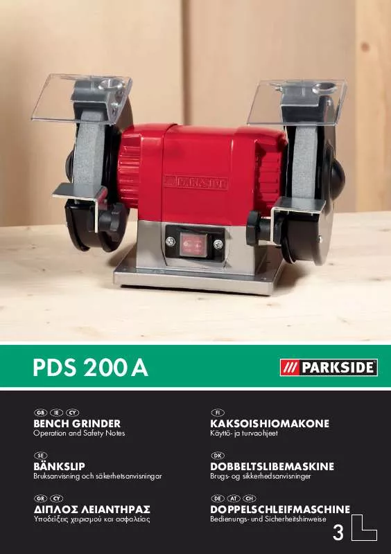 Mode d'emploi PARKSIDE KH 3167 BENCH GRINDER