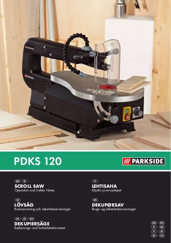 Mode d'emploi PARKSIDE PDKS 120