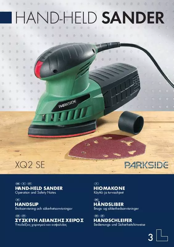 Mode d'emploi PARKSIDE XQ2 SE