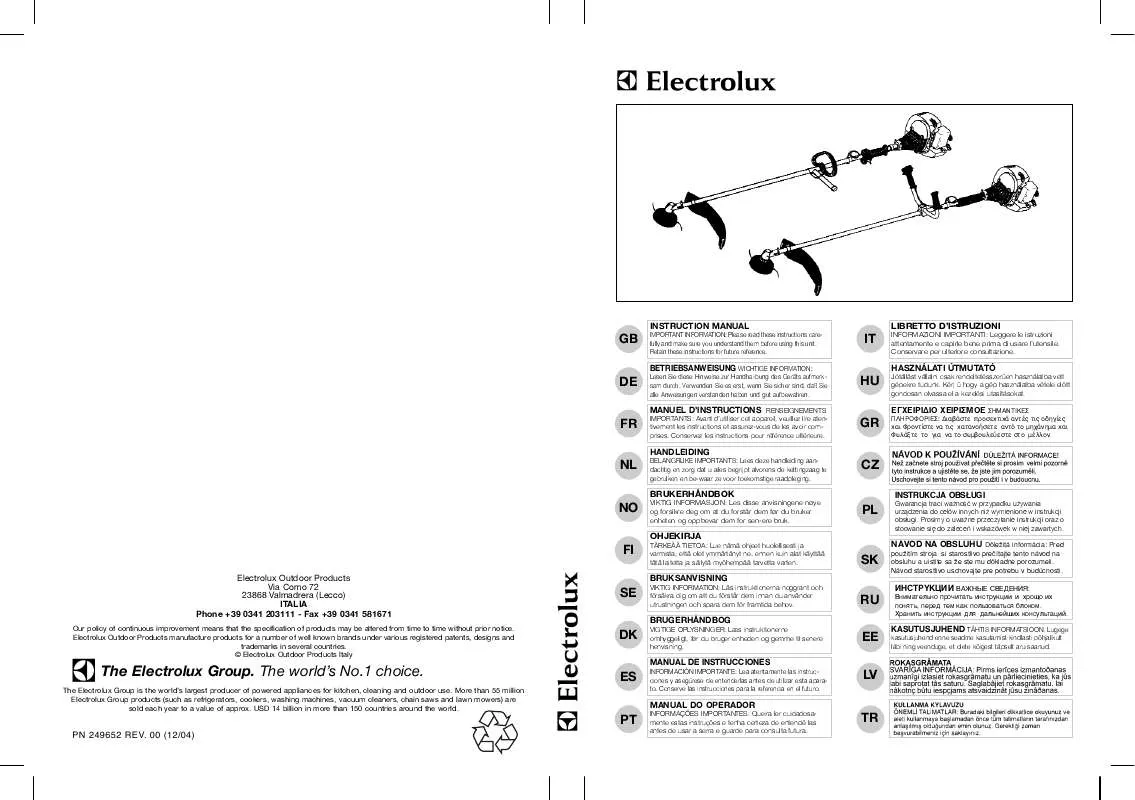 Mode d'emploi PARTNER B 341 PRO HARNESS