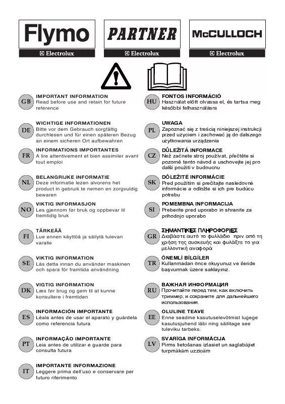 Mode d'emploi PARTNER HT60