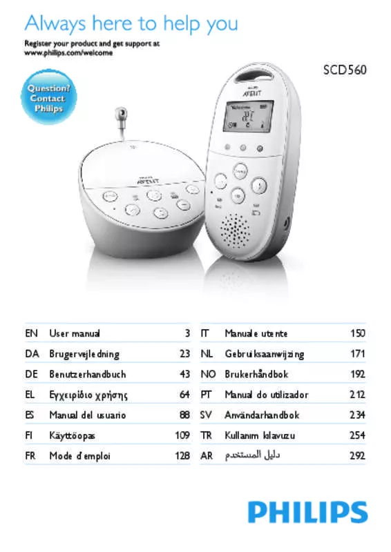 Mode d'emploi PHILIPS AVENT SCD560