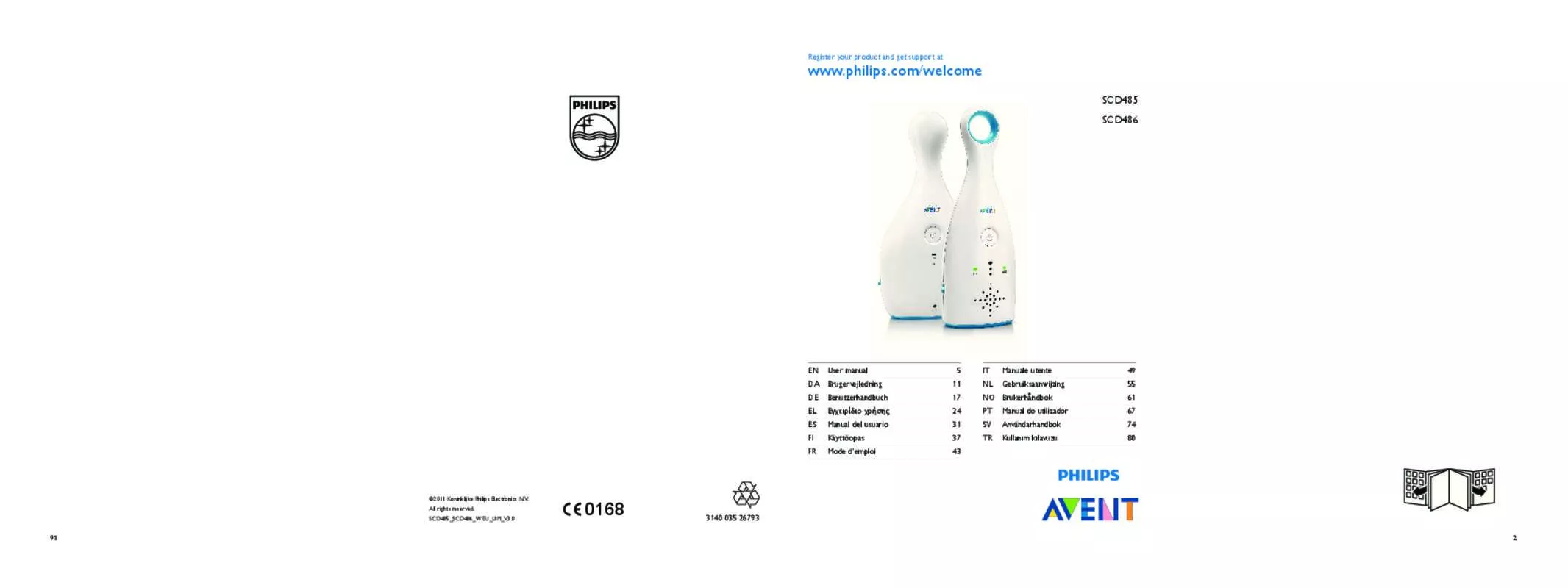 Mode d'emploi PHILIPS AVENT SDC485/00