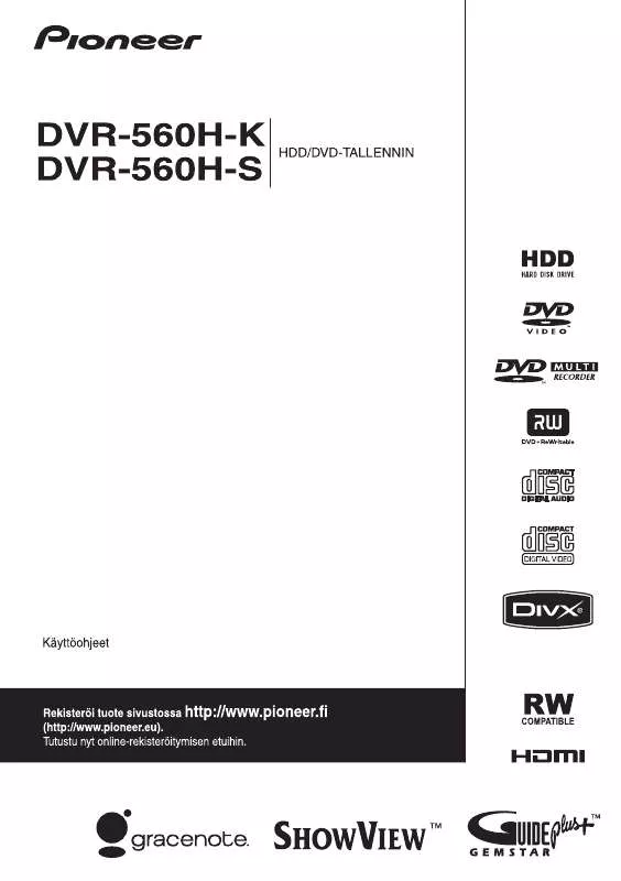 Mode d'emploi PIONEER DVR-560H-K