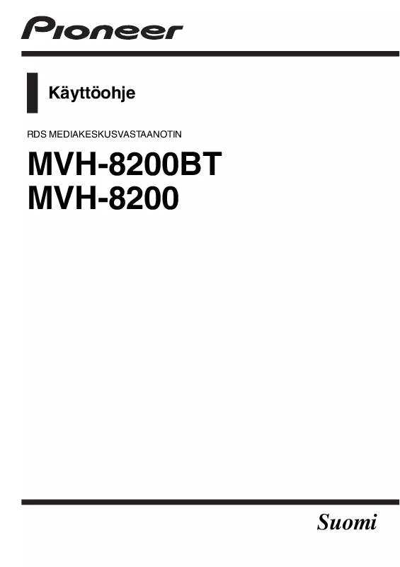 Mode d'emploi PIONEER MVH-8200