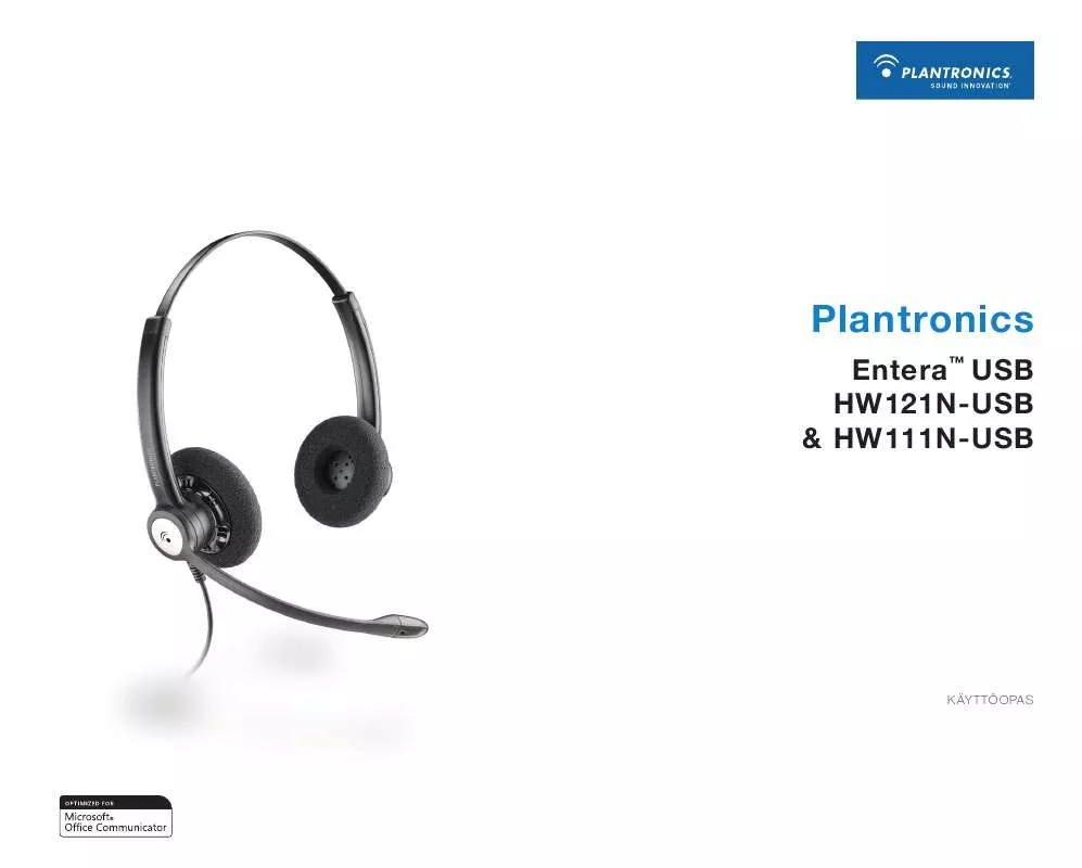 Mode d'emploi PLANTRONICS ENTERA HW121N