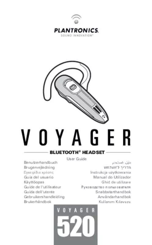 Mode d'emploi PLANTRONICS VOYAGER 520,MV