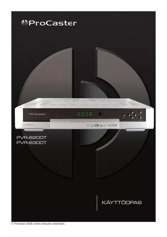 Mode d'emploi PROCASTER PVR-6200T