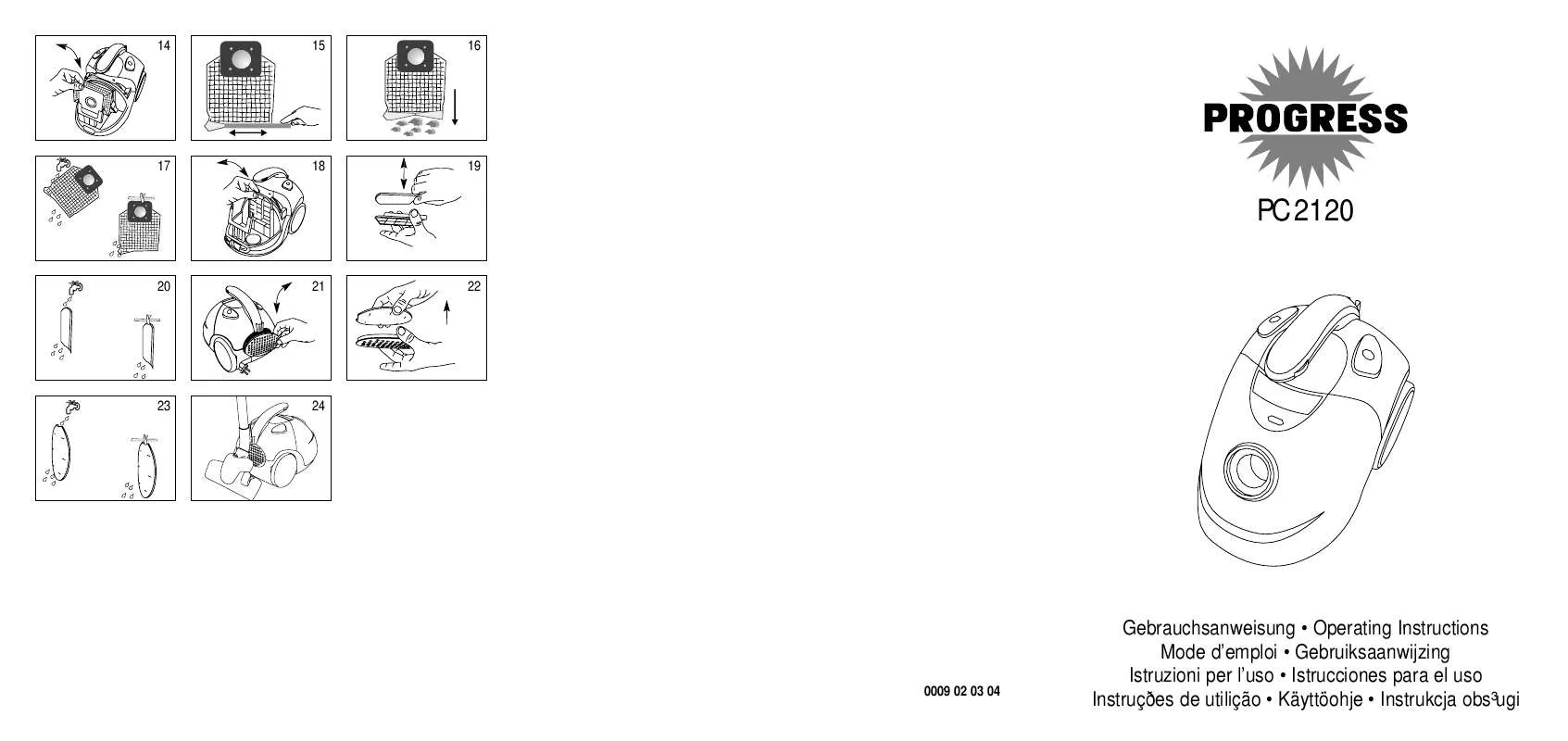 Mode d'emploi PROGRESS PC 2120